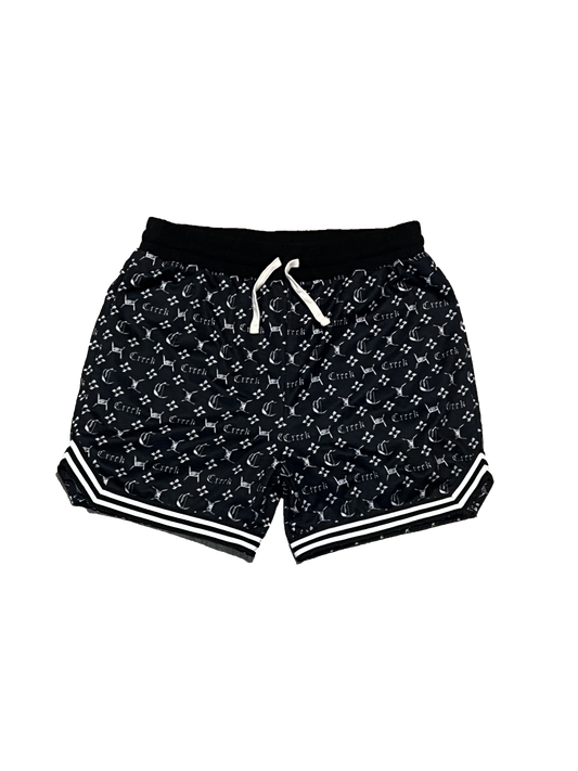 Creek "Checkerboard" Pattern Basketball Shorts